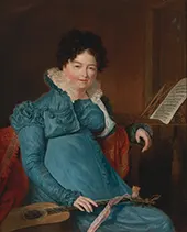 Portrait of Mrs.Edward Scheener By Jacques-Laurent Agasse