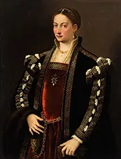 Portrait Einer Edeldame By Lambert Sustris