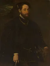 Portrait of a Man By Lambert Sustris