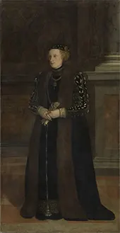 Portrait of Veronika Vohlin 1552 By Lambert Sustris