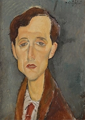 Portrait of Franz Hellens 1919 By Amedeo Modigliani