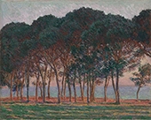 Under the Pines Evening 1888 By Claude Monet
