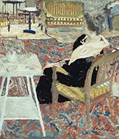 Madame Arthur Fontaine in a Pink Shawl By Edouard Vuillard