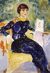Portrait of Elsa Glaser 1913 By Edvard Munch