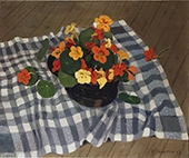 Still Life with Nasturtiums 1913 By Felix Vallotton