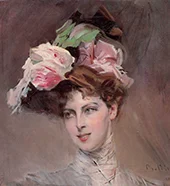 Portrait of Beatrice Susanne Henriette van Bylandt 1901 By Giovanni Boldini