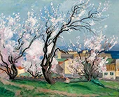 Collioure Almond Trees in Blossom 1921 By Henri Lebasque