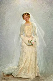 Portrait of a Bride 1904 By Laurits Tuxen