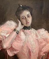 Chase Lady in Pink 1892 By William Merritt Chase