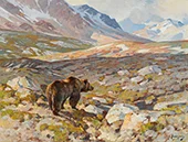 Grizzly Bear II By Carl Rungius