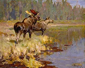 Indian Summer 1925 By Carl Rungius
