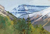 Mount Amery By Carl Rungius
