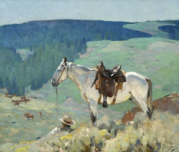 On the Range 1920 By Carl Rungius