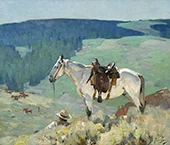 On the Range 1920 By Carl Rungius