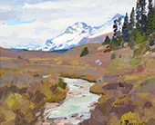 Red Castle Creek Alberta By Carl Rungius