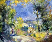 View Close to Antibes c1889 By Pierre Auguste Renoir