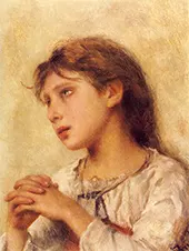 Girl Praying By Joan Brull
