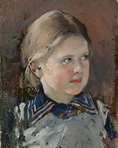 Head of a Girl 1890 By Gunnar Berndtson