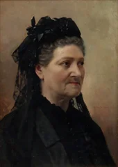 Portrait of Baroness Delort de Gleon the Older 1885 By Gunnar Berndtson