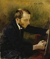 Portrait of Eero Jarnefelt The Painter 1892 By Gunnar Berndtson