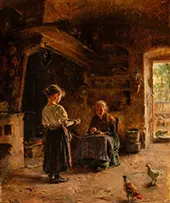 Interior with Figures By Joan Brull