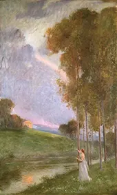 Landscape with Figure 1904 By Joan Brull