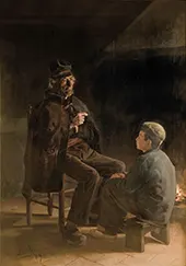 Old Man and Boy 1889 By Joan Brull