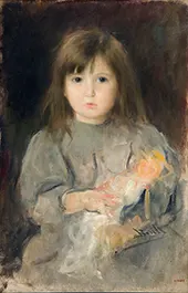 Portrait of the Artist's Daughter 1900 By Joan Brull