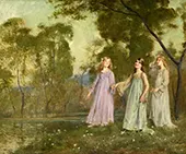 Three Girls at the Edge of the River By Joan Brull