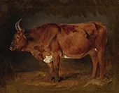 A Brown Cow in Profile By Rosa Bonheur