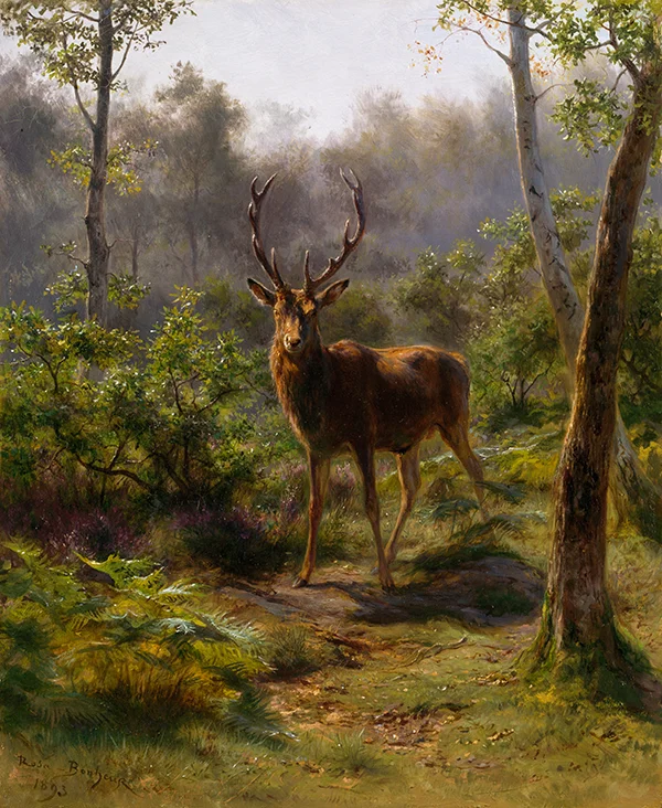 A Stag 1893 By Rosa Bonheur