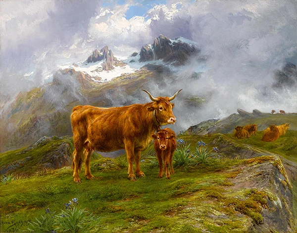 Highland Cattle 1876 By Rosa Bonheur