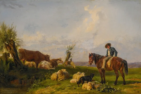 In the Meadow By Rosa Bonheur