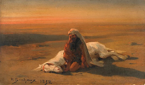 Man and Dead Horse 1852 By Rosa Bonheur