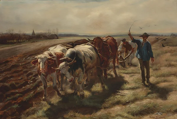 Oxen Plowing 1875 By Rosa Bonheur