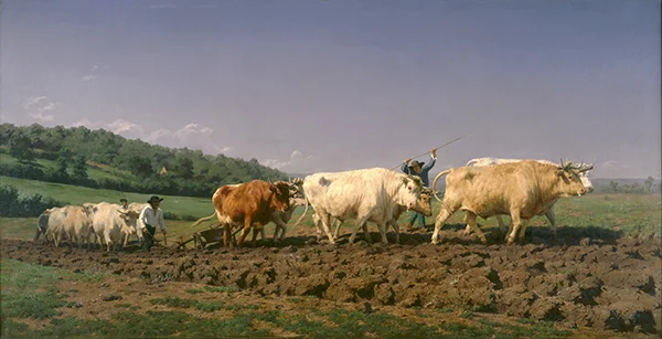 Ploughing in Nevers 1849 By Rosa Bonheur