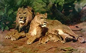 The Lions at Home 1881 By Rosa Bonheur