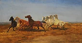 Threshing By Rosa Bonheur