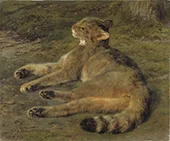 Wild Cat 1850 By Rosa Bonheur