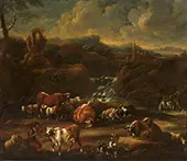Herd in the Mountains By Philipp Peter Roos