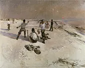 Beach Game 1888 By Bruno Liljefors