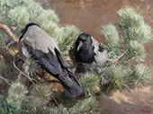 Crows 1891 By Bruno Liljefors