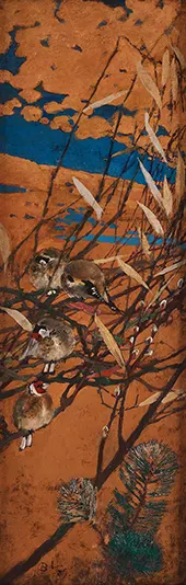 Goldfinches 1889 By Bruno Liljefors