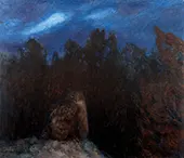 The Eagle Owl Deep in the Forest 1895 By Bruno Liljefors