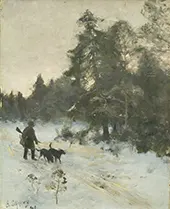 The Hunter 1891 By Bruno Liljefors