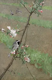 White Wagtails 1884 By Bruno Liljefors