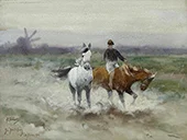 A Horseback Ride 1900 By Richard Friese