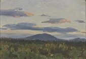 Sunset in Norway 1920 By Richard Friese