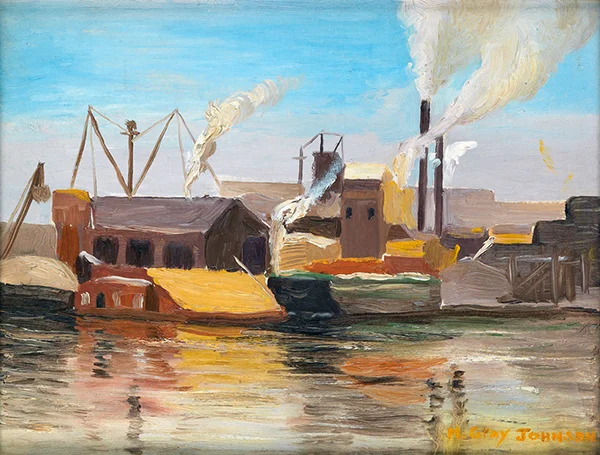Along the Harlem River 1925 By Malvin Gray Johnson