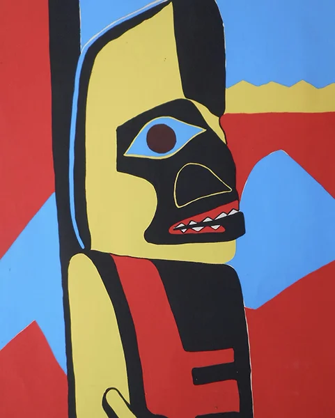 Totem Pole Figure 1945 By Thelma Johnson Streat